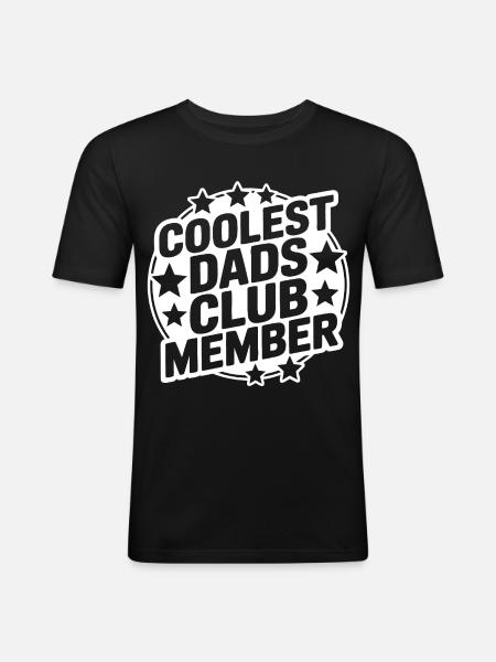 Super Papa Club - Men's Slim Fit T-Shirt - black