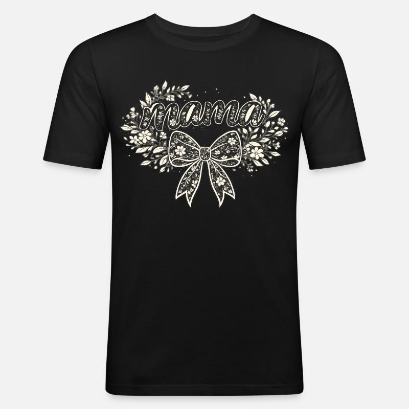 Mama-Geschenk: Retro-Mama-Visualisierung - Männer Slim Fit T-Shirt - Schwarz