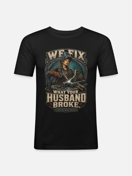 Welder Welding Specialist - Men's Slim Fit T-Shirt - black