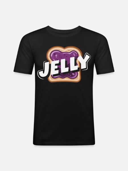 Peanut Butter & Jam Partner Look Design - Men's Slim Fit T-Shirt - black