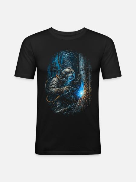 Underwater Welder Underwater Welder - Men's Slim Fit T-Shirt - black