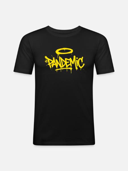Halo Graffiti Pulse - T-shirt près du corps Homme - noir
