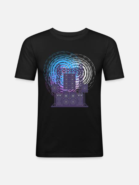 LCD soundsystem Retro Classic - Men's Slim Fit T-Shirt - black