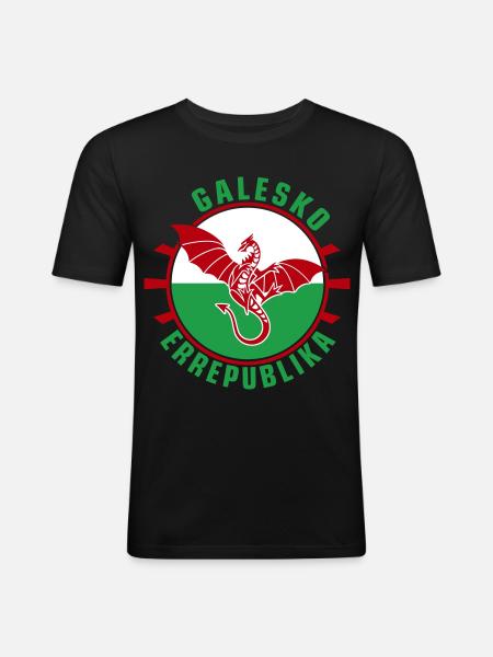 Galesko Errepublika - République galloise - T-shirt près du corps Homme - noir