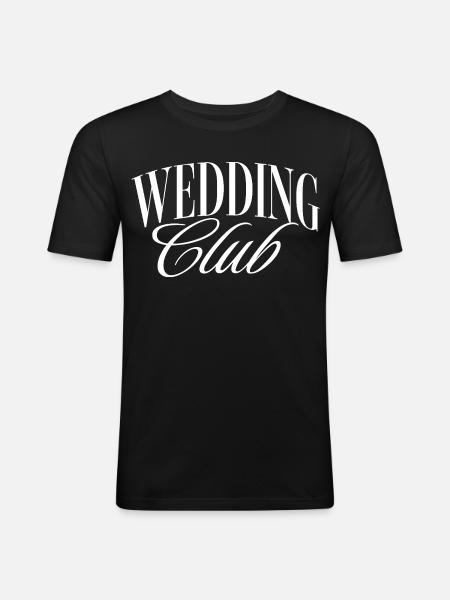 Wedding Club - Men's Slim Fit T-Shirt - black