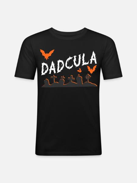 Dadcula Graveyard Gothic - Men's Slim Fit T-Shirt - black