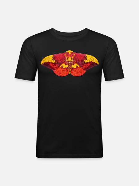 Imperial Moth Eacles imperialis - Men's Slim Fit T-Shirt - black