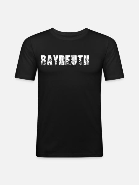 Bayreuth - Männer Slim Fit T-Shirt - Schwarz