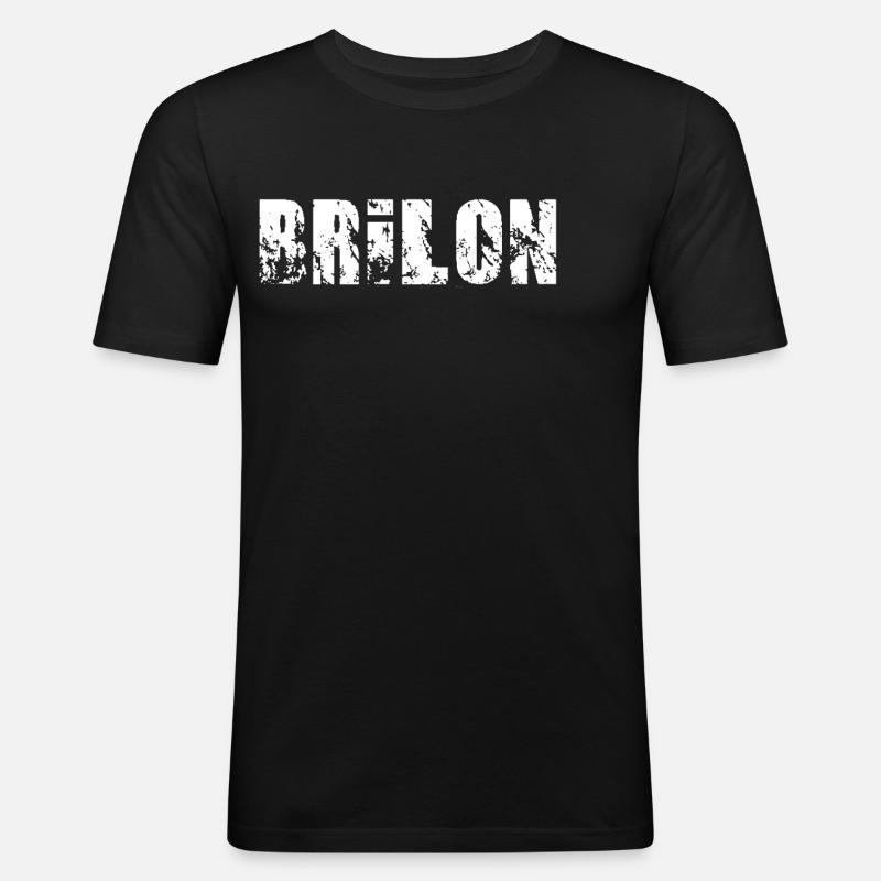Brilon - Männer Slim Fit T-Shirt - Schwarz