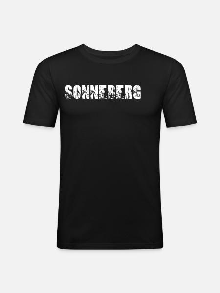 Sonneberg - Männer Slim Fit T-Shirt - Schwarz