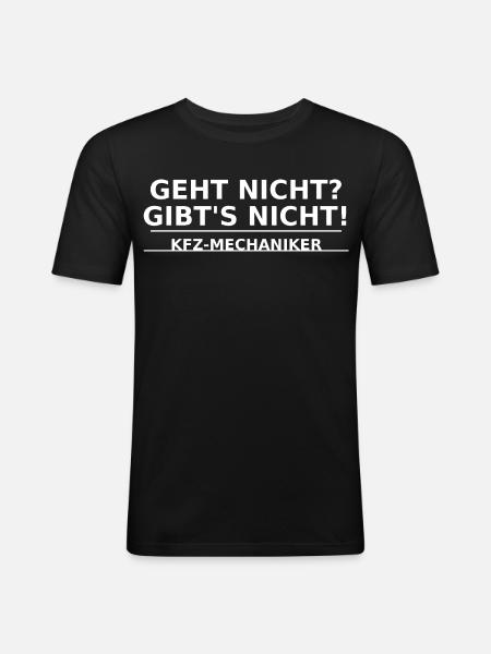 Mécanicien automobile – impossible ? Ça n’existe pas ! - T-shirt près du corps Homme - noir