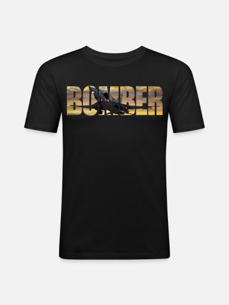 Bomber Tu-22 M3 - Men's Slim Fit T-Shirt - black