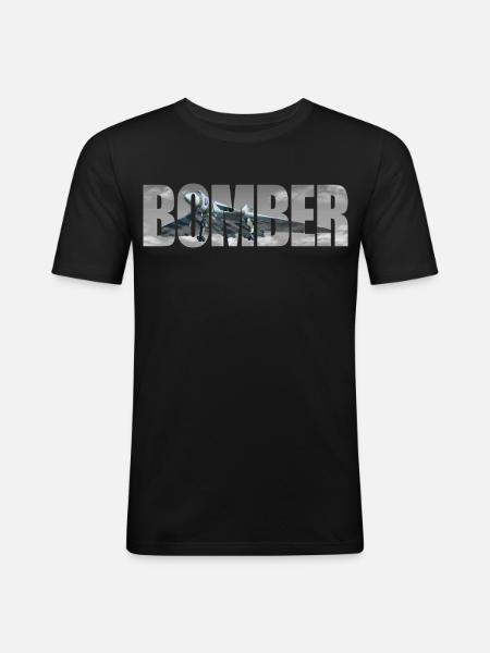 Bomber Avro 698 Vulcan - Men's Slim Fit T-Shirt - black