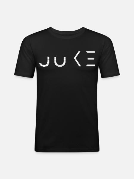 Juke Musikkultur Footwork Chicago - Männer Slim Fit T-Shirt - Schwarz
