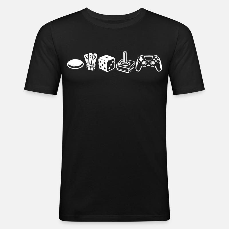Controller Evolution | Gamers - Men's Slim Fit T-Shirt - black