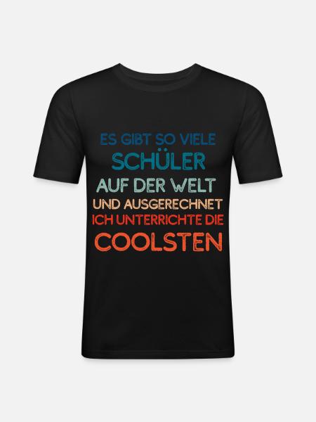 Die coolsten Schüler - Männer Slim Fit T-Shirt - Schwarz