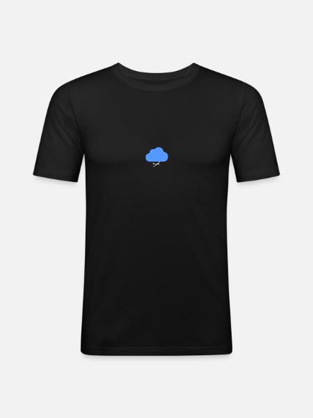 Segelflug - Männer Slim Fit T-Shirt - Schwarz