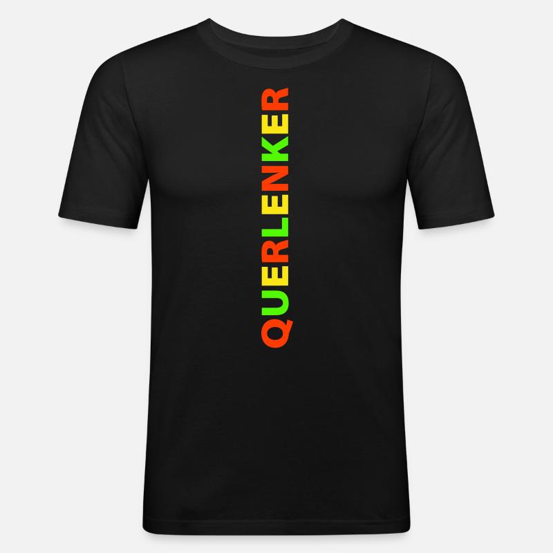 Sei anders - Männer Slim Fit T-Shirt - Schwarz