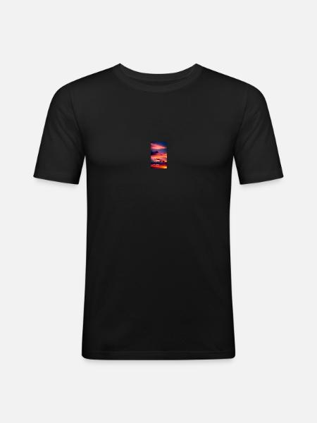 Sunset - Men's Slim Fit T-Shirt - black
