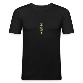Birth of Hennry - Men's Slim Fit T-Shirt - black - Front - Nik (191cm)