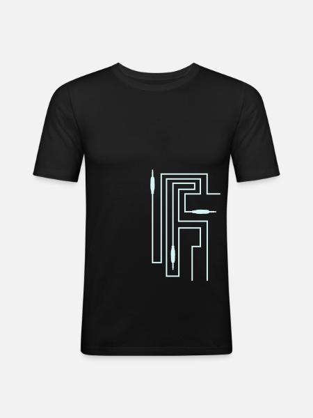 TON TRON - jack avec câble - T-shirt près du corps Homme -