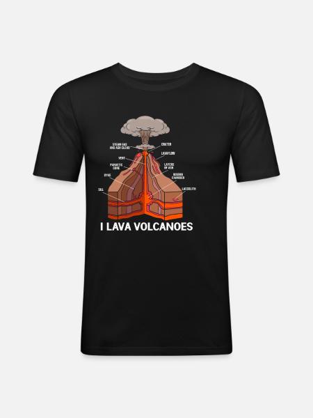 Geology Archaeology - Men's Slim Fit T-Shirt - black