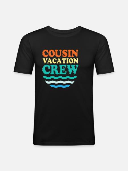 Cousin Crew - Men's Slim Fit T-Shirt - black