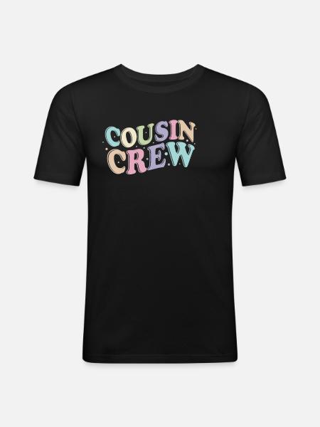 Cousin Crew - Men's Slim Fit T-Shirt - black