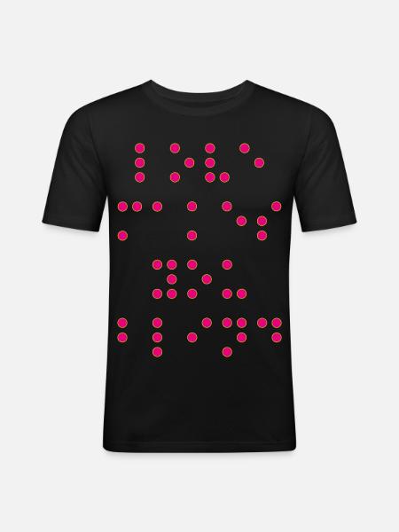 Love_makes_you-- - Männer Slim Fit T-Shirt - Schwarz