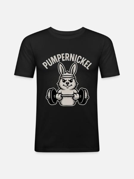 Pumpernickel - Men's Slim Fit T-Shirt - black