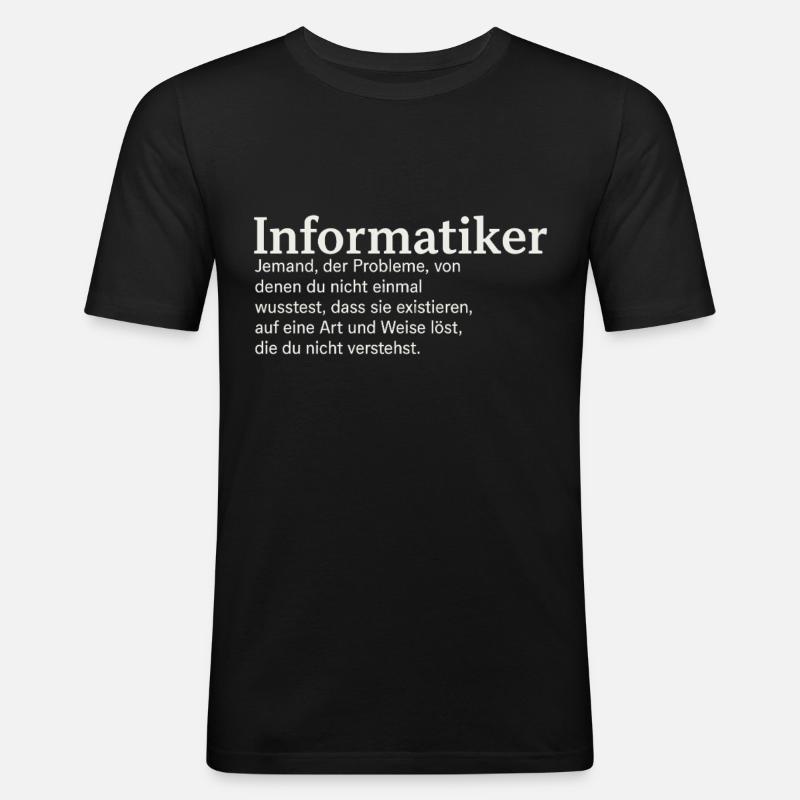 Computer scientist definition funny - Men's Slim Fit T-Shirt - black