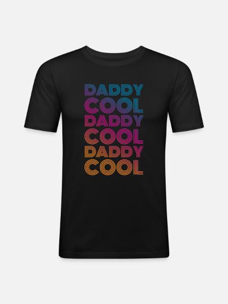 Daddy Cool - Men's Slim Fit T-Shirt - black
