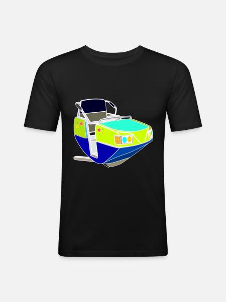 Breakdance Kirmes Ride Showmen - Herre Slim Fit T-Shirt - sort