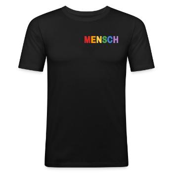 Man - Men's Slim Fit T-Shirt - black - Front - Nik (191cm)