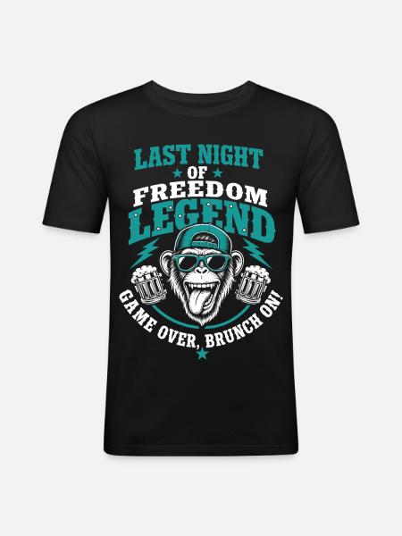Last Night Of Freedom Legend JGA - Men's Slim Fit T-Shirt - black