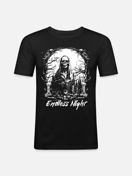 Endless Night Grim Reaper - Men's Slim Fit T-Shirt - black
