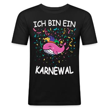 I'm a Karnewal Carnival Carnival Confetti - Men's Slim Fit T-Shirt - black - Front - Nik (191cm)