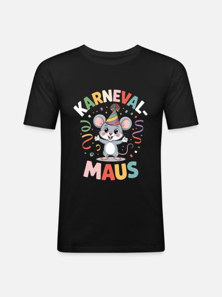 Carnival Mouse Cologne Carnival Mouse - Men's Slim Fit T-Shirt - black