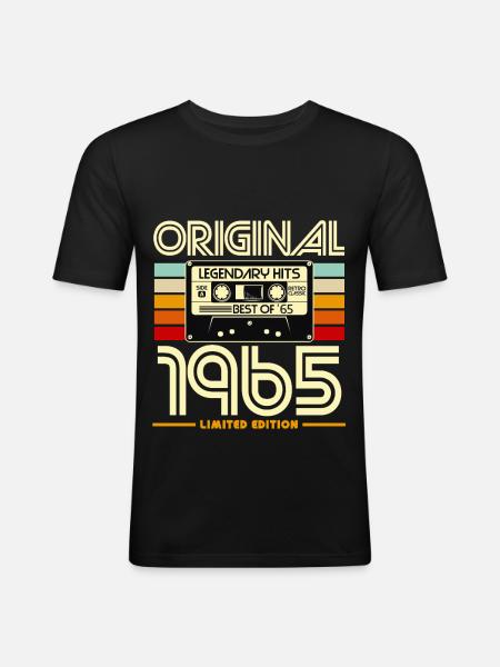 Original 1965 Limited Edition - Men's Slim Fit T-Shirt - black