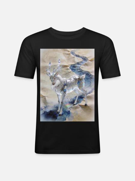 The Original Ocean: Fuzhu – Absolute - Men's Slim Fit T-Shirt - black