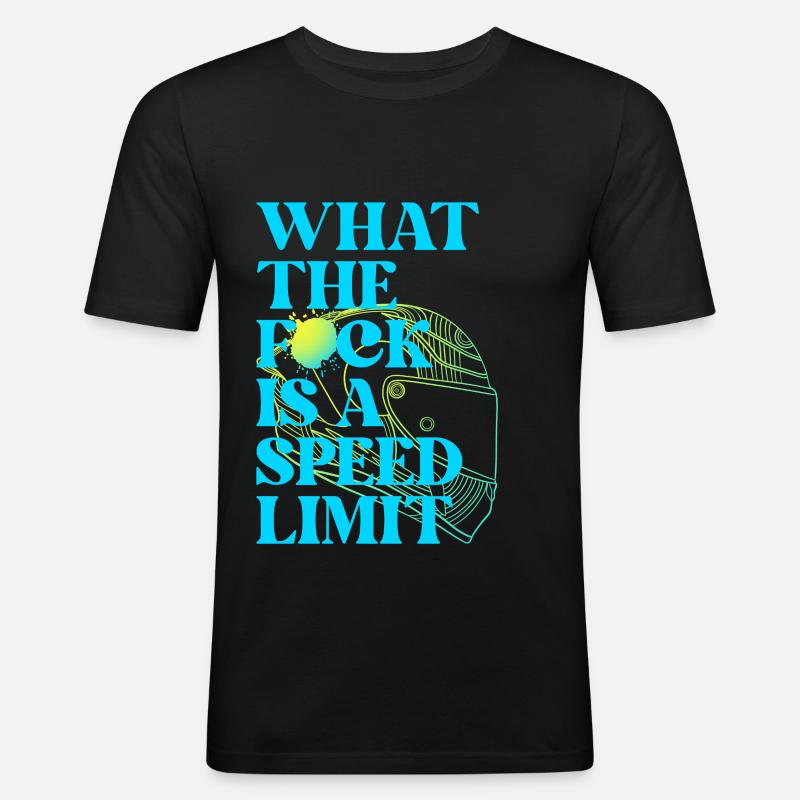 Auto - Männer Slim Fit T-Shirt - Schwarz