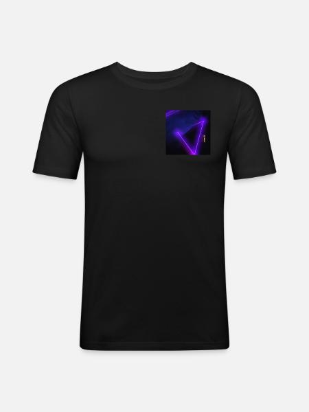 Purple Feeling #2 - Men's Slim Fit T-Shirt - black