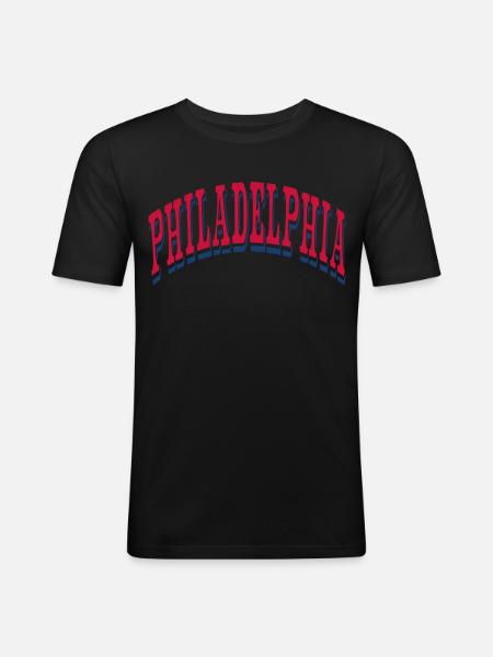 Philadelphia - Men's Slim Fit T-Shirt - black