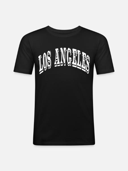 Los Angeles - Men's Slim Fit T-Shirt - black