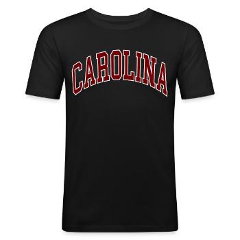 Caroline - T-shirt près du corps Homme - noir - Devant - Nik (191cm)