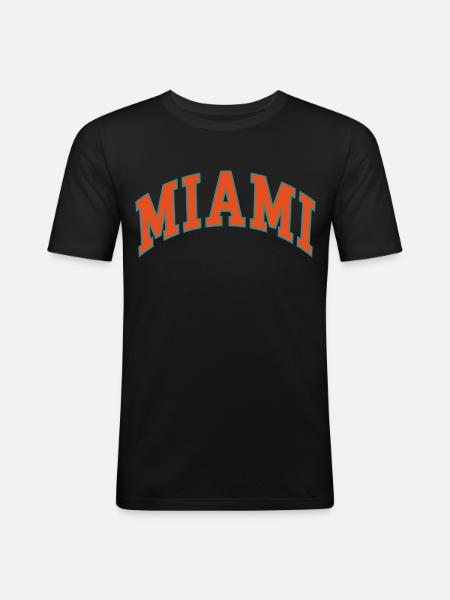 Miami - Men's Slim Fit T-Shirt - black