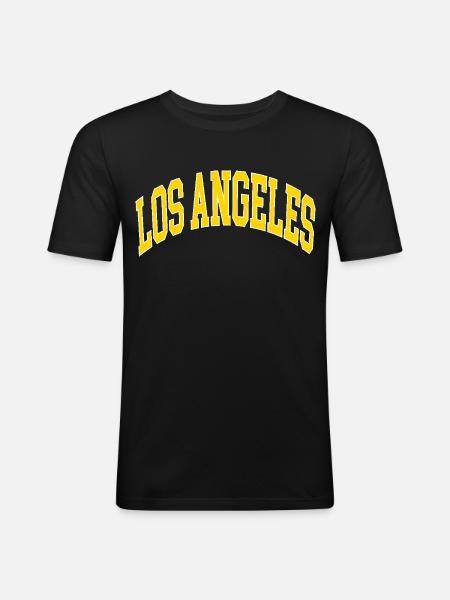 Los Angeles - Men's Slim Fit T-Shirt - black