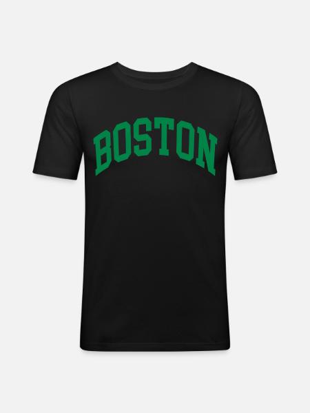 Boston - Men's Slim Fit T-Shirt - black