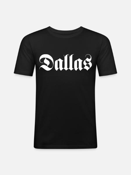 Dallas - Men's Slim Fit T-Shirt - black