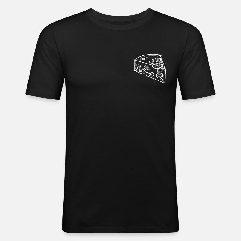 Schimmelkäse - Männer Slim Fit T-Shirt - Schwarz